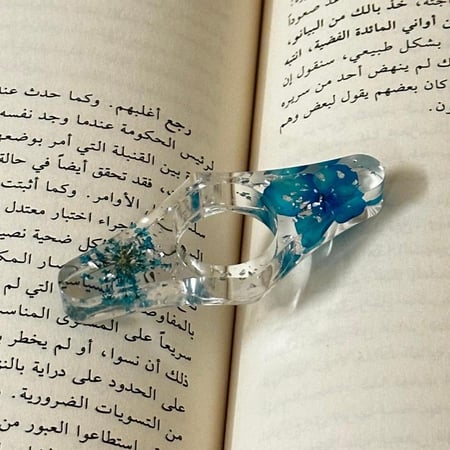 داعم اصبع للقراءة ( أزرق )