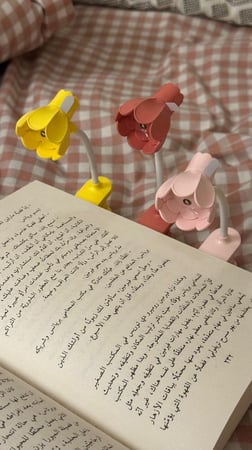 مصباح للقراءة ( وردي غامق )
