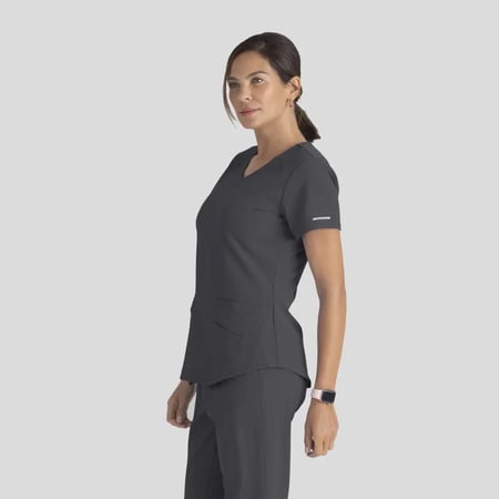 بلوزة سكيتشرز لون رمادي | pewter