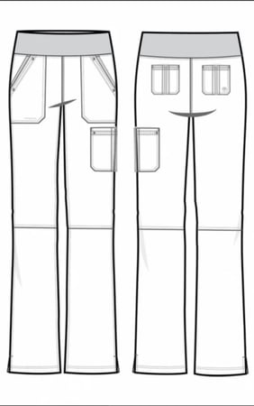 بنطلون سكراب نسائي هيلينق هاند لون olive