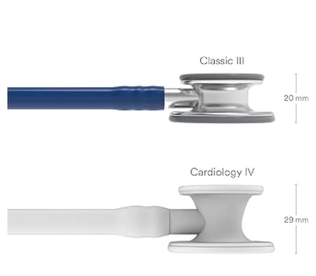 سماعة طبيب ليتمان كلاسيك 3 الاصلية - Littmann Classic 3 Black Regular Edition 5622 3M Classic III Stethoscope, Navy Blue Tube, 27 inch, 5622