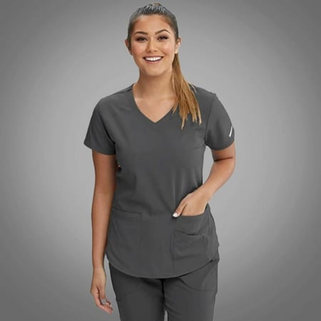 بلوزة سكيتشرز لون رمادي | pewter