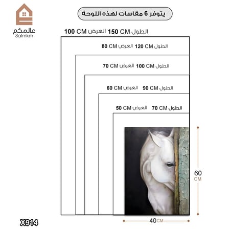 لوحة كانفس خيل