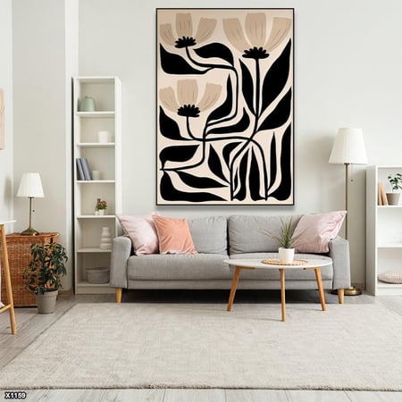 لوحة كانفس رسم تجريدي