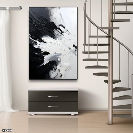 لوحة كانفس رسم تجريدي