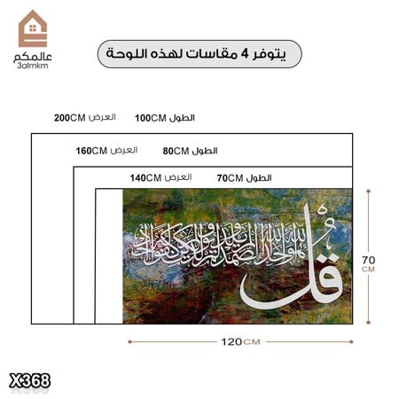 لوحة كانفاس اسلامية