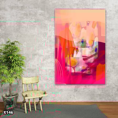 لوحة كانفس رسم تجريدي