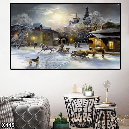 لوحة كانفاس خيل