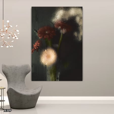 لوحة كانفس ورود