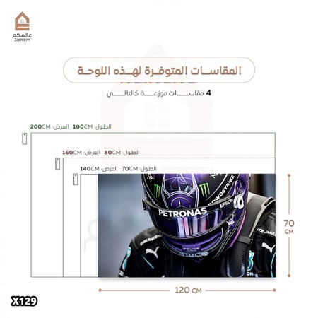 لوحة كانفاس لويس هاميلتون