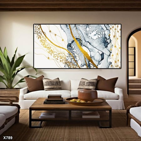 لوحة كانفس رسم تجريدي