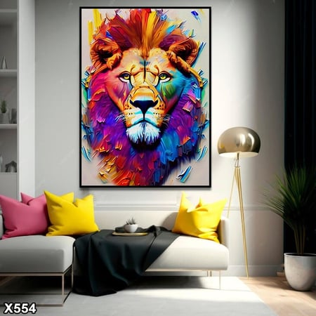 لوحة كانفس رسم تجريدي