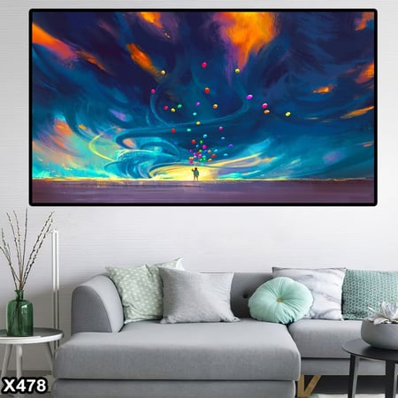 لوحة كانفاس رسم تجريدي