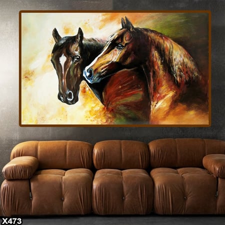 لوحة كانفاس خيل