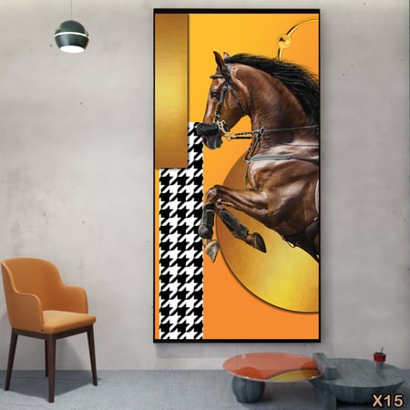 لوحة كانفاس مودرن لفرس عربي