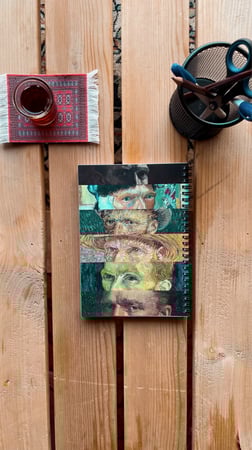 دفتر مجموعة رسومات فان جوخ .