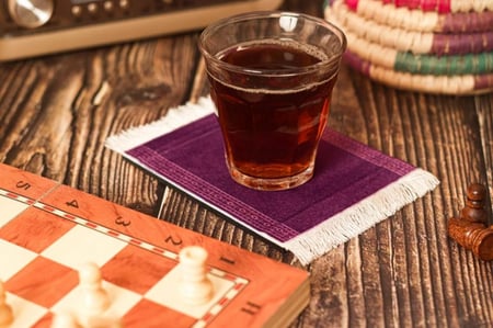 كوستر سجاد خزامى .