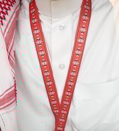 تعليقة بطاقة عمل سدو احمر