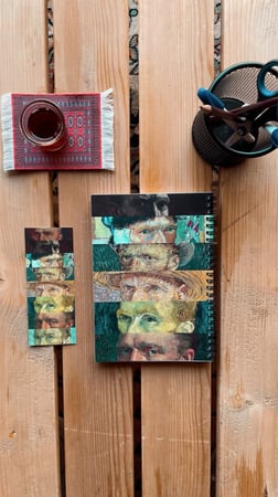 دفتر مجموعة رسومات فان جوخ .