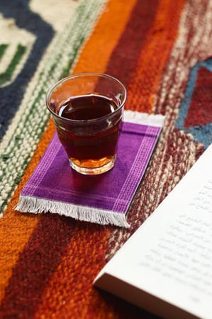 كوستر سجاد خزامى .