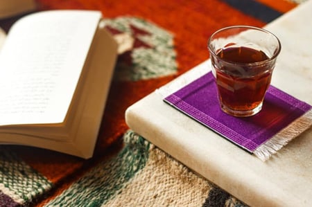 كوستر سجاد خزامى .