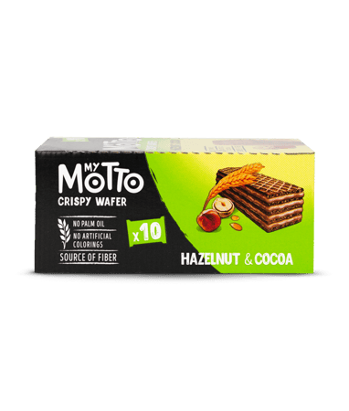 ماي موتو | ويفر بالبندق | 10 قطع | 30 جرام