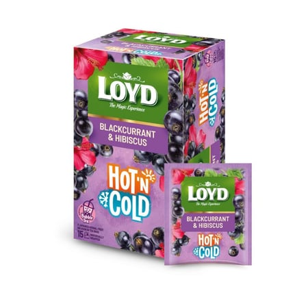 لويد | شاي أعشاب بنكهة الكشمش الأسود والكركديه | 15 ظرف | 30 جرام