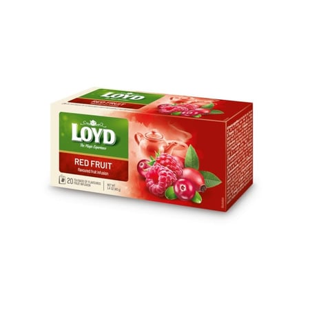 لويد | شاي أعشاب بنكهة الفواكه الحمراء | 20 ظرف | 40 جرام