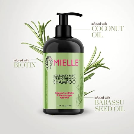 MIELLE ROSEMARY MINT STRENGTHENING SHAMPOO 355ml