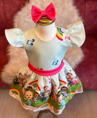 Cocomelon girl dress فستان كوكوميلون