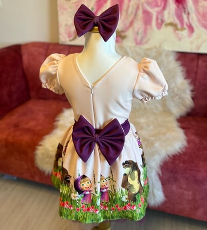 فستام ماشا الموف purple Masha dress