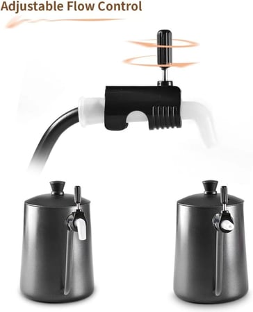 منظم تدفق غلاية خارجي قطعتين مناسب للتقطير V60