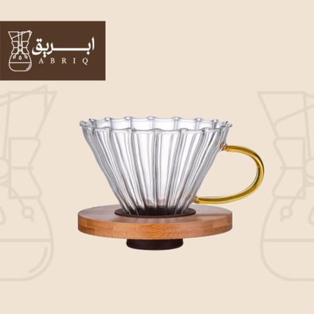 قمع V60 خشبي حجم 02