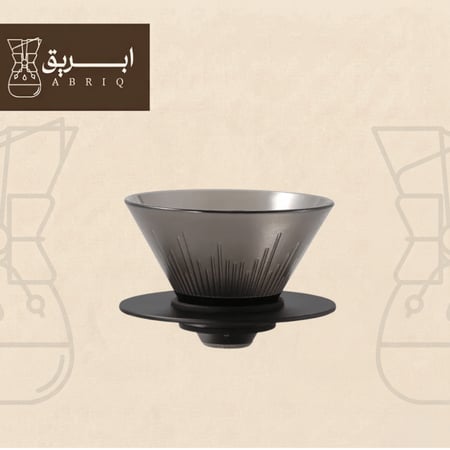 قمع ترشيح V60 مقاس 01 من إبريق باللون الأسود