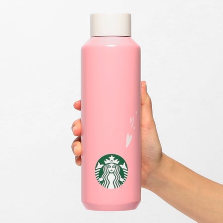 قارورة ستاربكس اليابان عازلة حراريا بلون وردي مميز اصدار 2024 starbuck