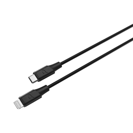 كابل باورولوجي باور سينك فليكس من USB-C إلى Lightning بطول 2متر، عمر افتراضي 10000 انحناء، شحن سريع ونقل بيانات، مصنوع من مادة TPE مقولبة، سرعة نقل بيانات تصل إلى 480 ميجابت في الثانية، توصيل طاقة 30 واط 2 متر