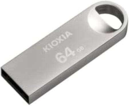 محرك فلاش كيوكسيا  Transmemory 64GB U366 USB 3.2 Gen1 معدني