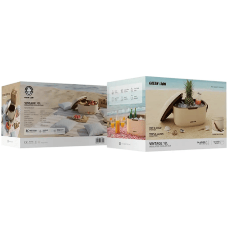 صندوق تبريد معزول جرين ليون فينتاج 12 لتر - بيج