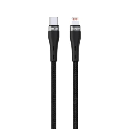 سلك تايب سي ايفون 2 متر أسود جرين ليون