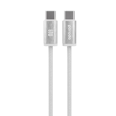 بورودو كابل منسوج 60 واط من النوع C إلى النوع C بطول 1.2 متر