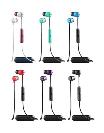 سماعة سكل كاندي إنكد + داخل الأذن مع ميكروفون تناسب عزل الضوضاء الاتصال والتحكم في التتبع