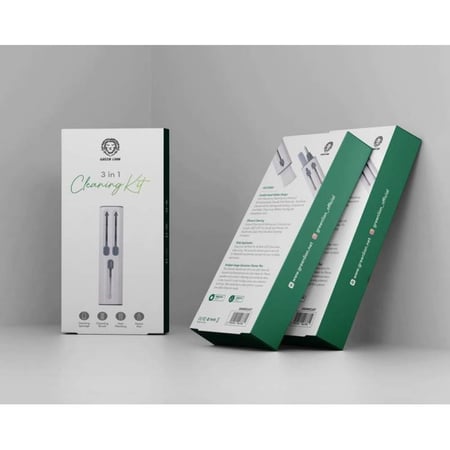 مجموعة أدوات التنظيف 3 في 1 من قرين لايون - أبيض