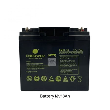 بطارية 12 فولت 18 امبير