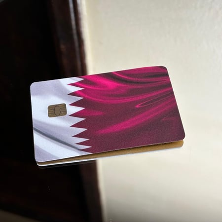 ستيكر بطاقة بنك قطر