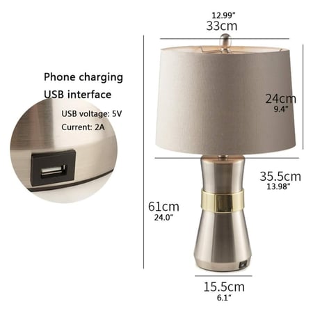 QTS-498-USB charging  اباجورة روام