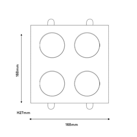 HYLUMEN -DLS168AA -Material: Iron+PC  Color: White+White