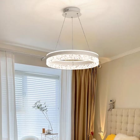 LED chandelier-821 WH-LED ثريا كريستال رينج الابيض