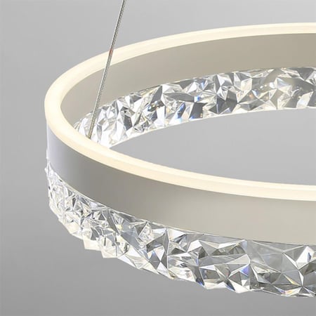 LED chandelier-821 WH-LED ثريا كريستال رينج الابيض