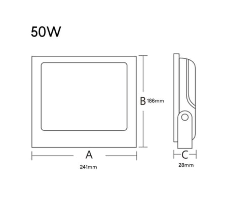 HYLUMEN Floodlight LED.50-150Wكشاف ليد خارجي