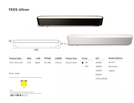 YEO5-DFS-12W-White - 3000K